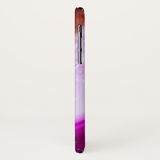 Coques Case-Mate iPhone Agate violet poli avec quartz (Dos/Gauche)