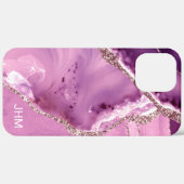 Coques Case-Mate iPhone Agate Violette Élégante (Verso / Droite)