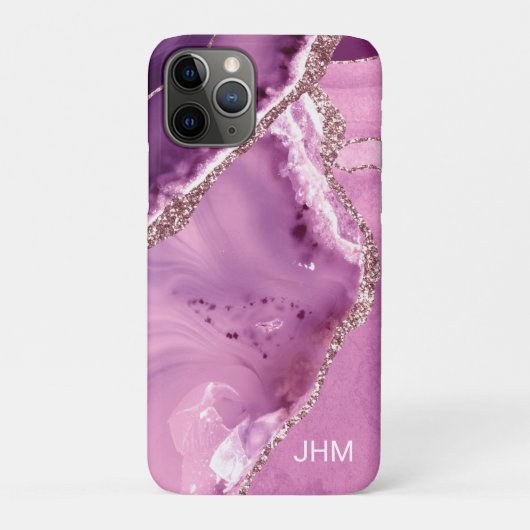 Coques Case-Mate iPhone Agate Violette Élégante (Dos)