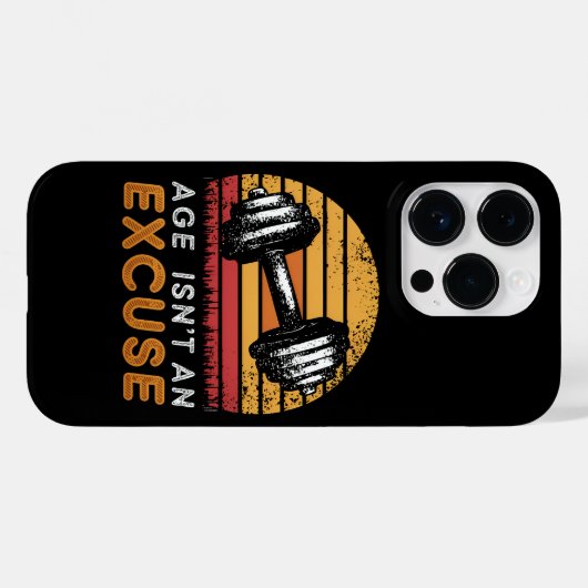 Coques Case-Mate iPhone Age n'est pas une excuse Femmes Fitness Citations (Verso (horizontal))
