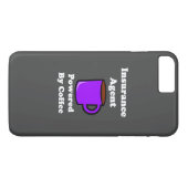 Coques Case-Mate iPhone "Agent D'assurance" Propulsé par Café (Dos (Horizontal))