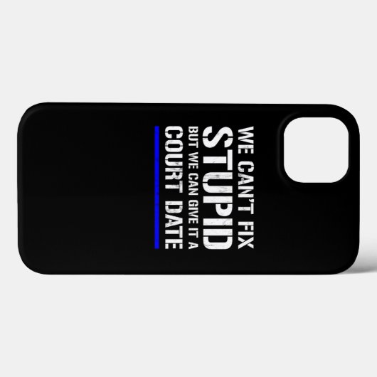 Coques Case-Mate iPhone Agent de police drôle  (Verso (horizontal))