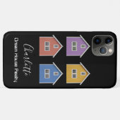 Coques Case-Mate iPhone Agent immobilier noir moderne (Dos (Horizontal))