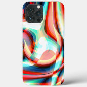 Coques Case-Mate iPhone Agrandir les traits rouges incurvés, bandes superp (Verso)