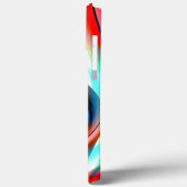 Coques Case-Mate iPhone Agrandir les traits rouges incurvés, bandes superp (Verso / Gauche)