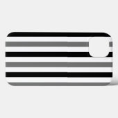 Coques Case-Mate iPhone Ahs motif rayures noires et blanches (Verso (horizontal))