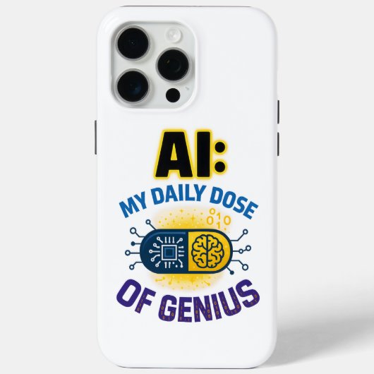 Coques Case-Mate iPhone AI Daily Genius - Smart Dose Intelligence (Verso)