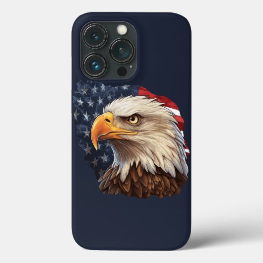 Coques Case-Mate iPhone Aigle à drapeau américain (Verso)