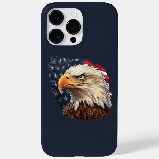 Coques Case-Mate iPhone Aigle à drapeau américain (Verso)