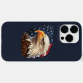 Coques Case-Mate iPhone Aigle à drapeau américain (Verso (horizontal))