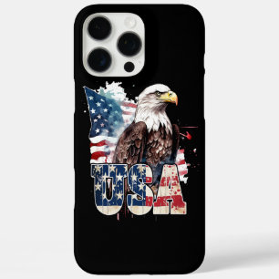 Coques iPhone 16 Pro Max Aigle américain à tête blanche 250e anniversaire d