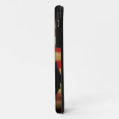 Coques Case-Mate iPhone Aigle américain chauve sur drapeau grunge (Dos/Gauche)