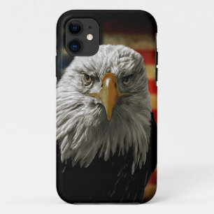 Case-Mate iPhone Case Aigle américain chauve sur drapeau grunge
