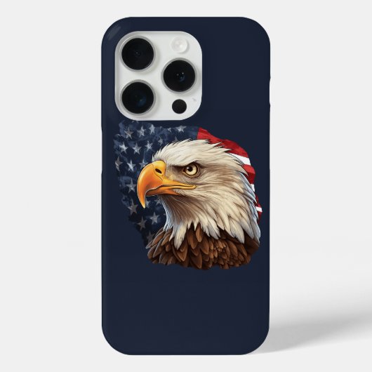 Coques Case-Mate iPhone Aigle américain drapeau (Verso)