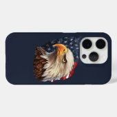 Coques Case-Mate iPhone Aigle américain drapeau (Verso (horizontal))