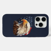 Coques Case-Mate iPhone Aigle américain drapeau américain (Verso (horizontal))