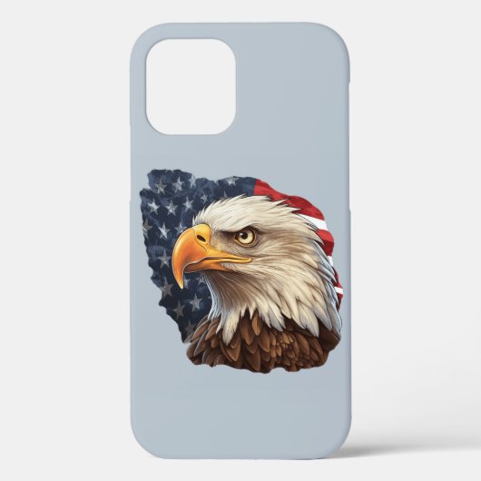Coques Case-Mate iPhone Aigle américain drapeau américain (Verso)
