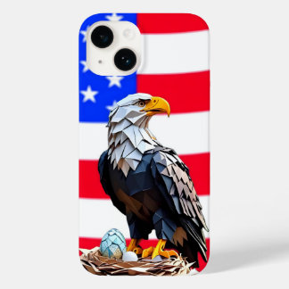 Coque Pour iPhone 14 Aigle américain origami