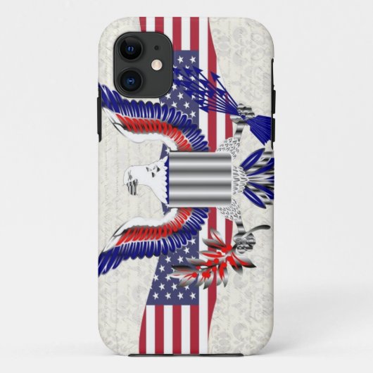Coques Case-Mate iPhone Aigle américain patriotique (Dos)