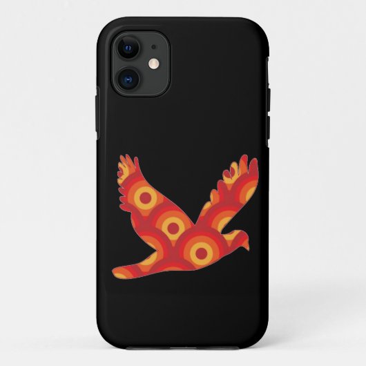 Coques Case-Mate iPhone Aigle Cercles Rétro Funky (Dos)