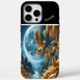 Coques iPhone 16 Pro Max Aigle d'or Branche de l'arbre d'or