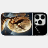 Coques Case-Mate iPhone Aigle d'or dans le saule (Verso (horizontal))