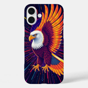 Coques iPhone 16 Plus Aigle énergétique en couleurs vives - Bold Mobile