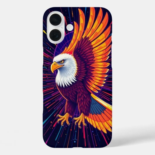 Coques Case-Mate iPhone Aigle énergétique en couleurs vives - Bold Mobile (Verso)