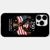 Coques Case-Mate iPhone Aigle et Drapeau 250 Ans d'Amérique 1776-2026 (Verso (horizontal))