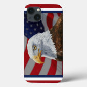 Coques Case-Mate iPhone Aigle et drapeau américains (Verso)