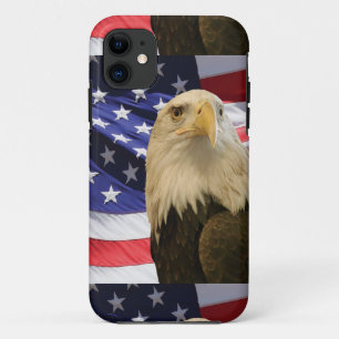 Coques Pour iPhone Aigle et drapeau américains