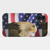 Coques Case-Mate iPhone Aigle et drapeau américains (Dos (Horizontal))