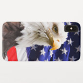 Coques Case-Mate iPhone Aigle et drapeau américains (Dos (Horizontal))
