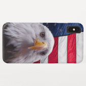Coques Case-Mate iPhone Aigle et drapeau américains (Dos (Horizontal))