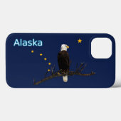 Coques Case-Mate iPhone Aigle Et Drapeau De L'Alaska (Verso (horizontal))