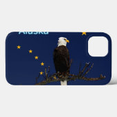 Coques Case-Mate iPhone Aigle Et Drapeau De L'Alaska (Verso (horizontal))