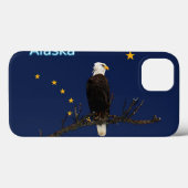 Coques Case-Mate iPhone Aigle Et Drapeau De L'Alaska (Verso (horizontal))