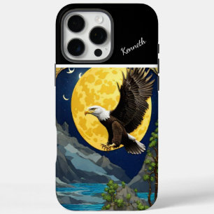 Coques iPhone 16 Pro Max Aigle Lune dans le Willow Tree