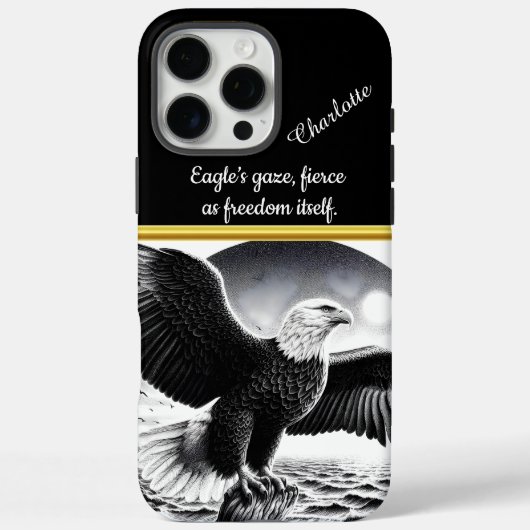 Coques Case-Mate iPhone Aigle majestueux survolant les vagues turbulentes  (Verso)