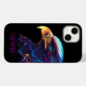 Coques Case-Mate iPhone Aigle noir futuriste (Verso (horizontal))