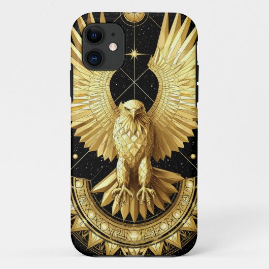 Coques Case-Mate iPhone Aigle Ornemental Doré (Dos)