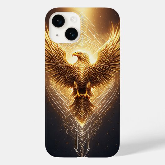Coques Case-Mate iPhone Aigle Ornemental Doré (Verso)