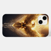 Coques Case-Mate iPhone Aigle Ornemental Doré (Verso (horizontal))