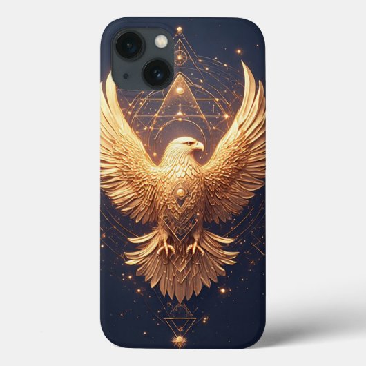Coques Case-Mate iPhone Aigle Ornemental Doré (Verso)
