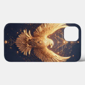 Coques Case-Mate iPhone Aigle Ornemental Doré (Verso (horizontal))