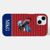 Coques Case-Mate iPhone Aigle Patriotique Américain Rouge Blanc Bleu (Verso (horizontal))
