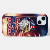 Coques Case-Mate iPhone Aigle patriotique américaine (Verso (horizontal))