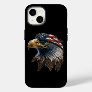 Coque Pour iPhone 14 Aigle Patriotique Drapeau Américain 4 Juillet