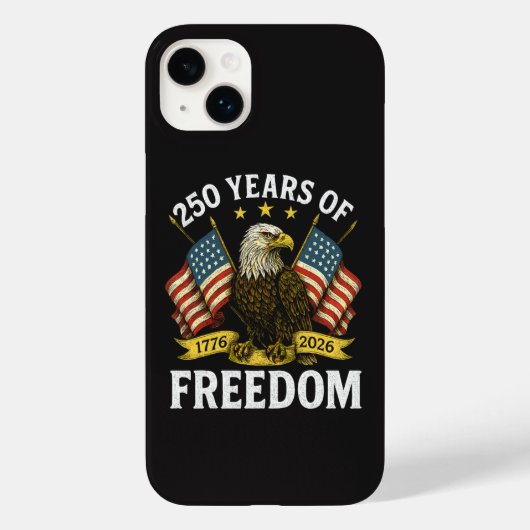 Coques Case-Mate iPhone Aigle royal 250 ans de liberté 1776 2026 (Verso)
