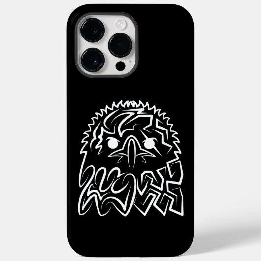 Coques Case-Mate iPhone Aigle tribale noire et blanche (Verso)